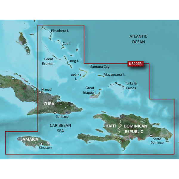 Garmin BlueChart g3 HD - HXUS029R - Southern Bahamas - microSD/SD [010-C0730-20] - Image 1