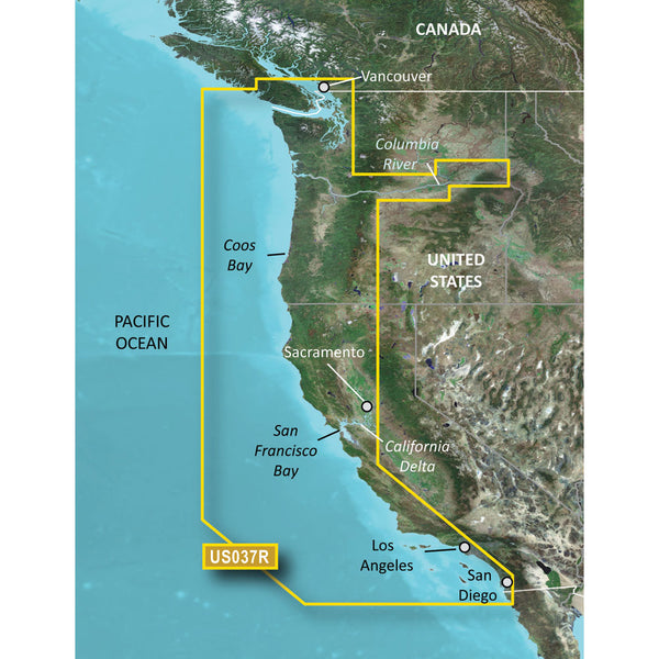 Garmin BlueChart g3 Vision HD - VUS037R - Vancouver - San Diego - microSD/SD [010-C1003-00] - Image 1