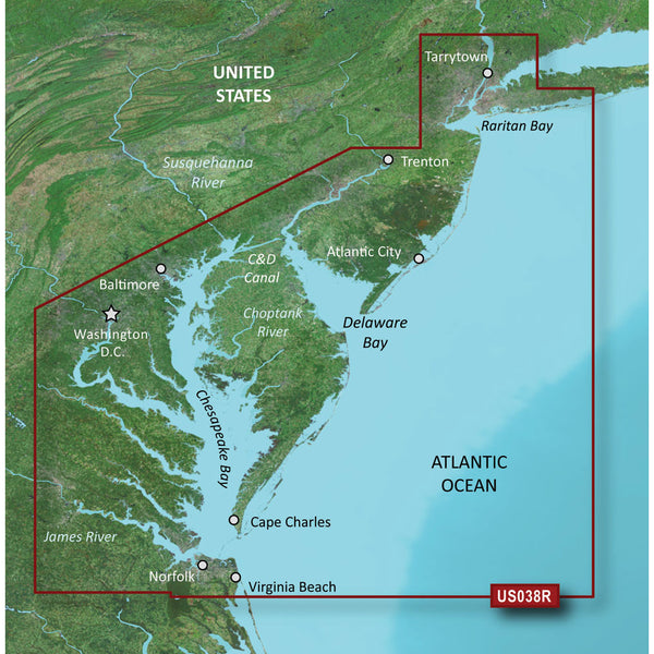 Garmin BlueChart g3 Vision HD - VUS038R - New York - Chesapeake - microSD/SD [010-C1004-00] - Image 1