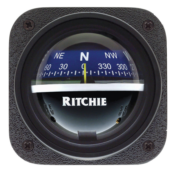 Ritchie V-537B Explorer Compass - Bulkhead Mount - Blue Dial [V-537B] - Image 1