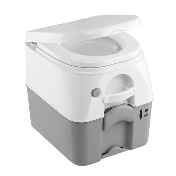 Dometic 975 Portable Toilet w/Mounting Brackets - 5 Gallon - Grey [301097506] - Image 1
