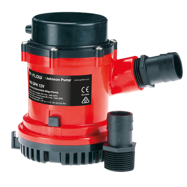 Johnson Pump 1600 GPH Bilge Pump 1-1/8