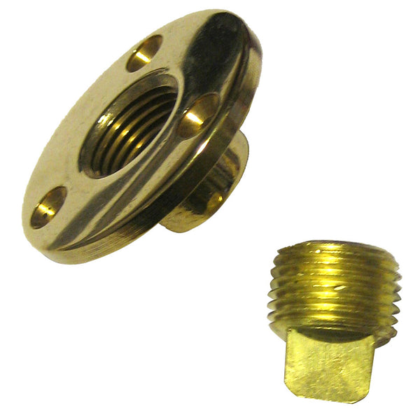 Perko Garboard Drain & Drain Plug Assy Cast Bronze/Brass MADE IN THE USA [0714DP1PLB] - Image 1