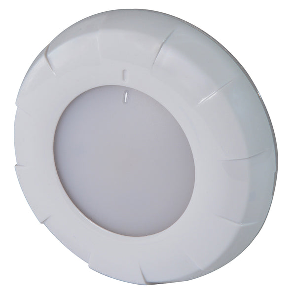 Lumitec Aurora LED Dome Light - White Finish - White/Red Dimming [101076] - Image 3