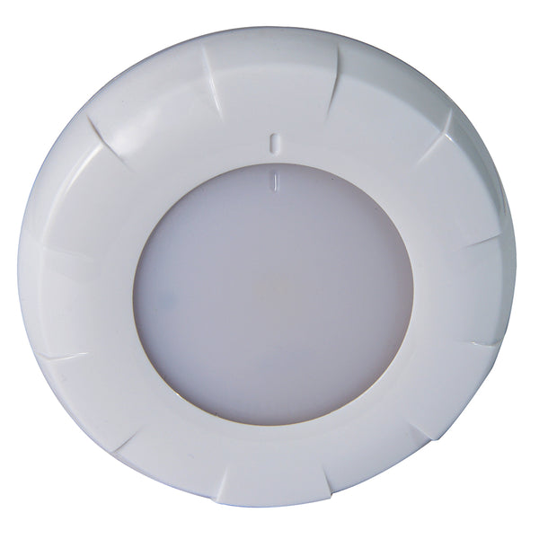 Lumitec Aurora LED Dome Light - White Finish - White/Red Dimming [101076] - Image 1