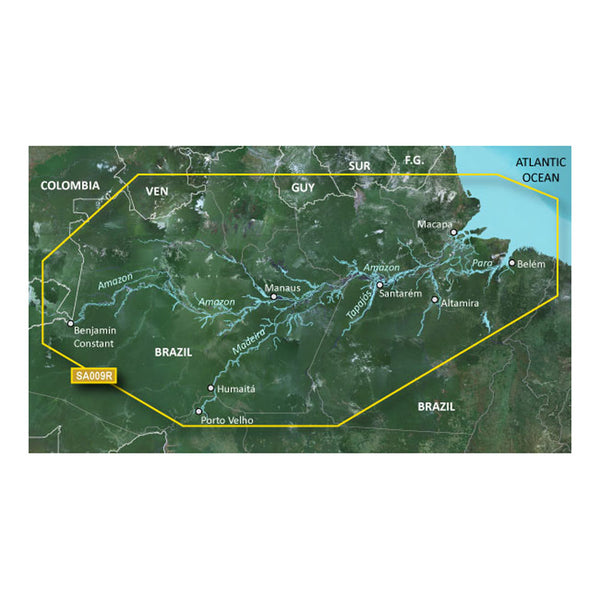 Garmin BlueChart g3 HD - HXSA009R - Amazon River - microSD/SD [010-C1066-20] - Image 1