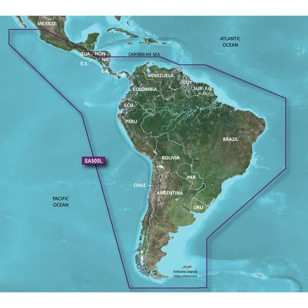 Garmin BlueChart g3 HD - HXSA600X - South America - microSD/SD [010-C1067-20] - Image 1