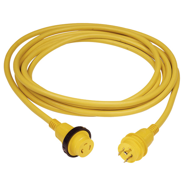 Marinco 30A 25' Molded Cordset - 125V - Yellow [199117] - Image 1