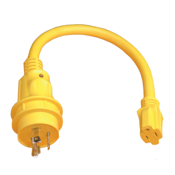Marinco Pigtail Adapter - 15A Female to 30A Male [105SPP] - Image 1