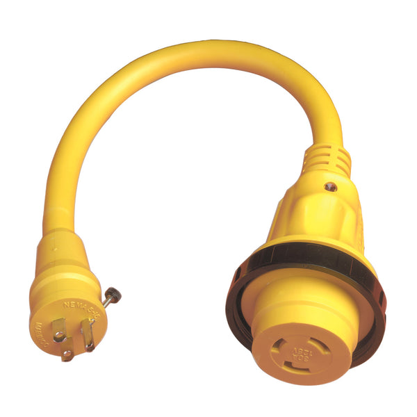 Marinco Pigtail Adapter Plus - 30A Female To 15A Male [104SPP] - Image 1