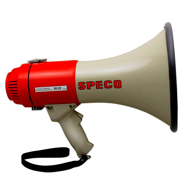 Speco ER370 Deluxe Megaphone w/Siren - Red/Grey - 16W [ER370] - Image 1