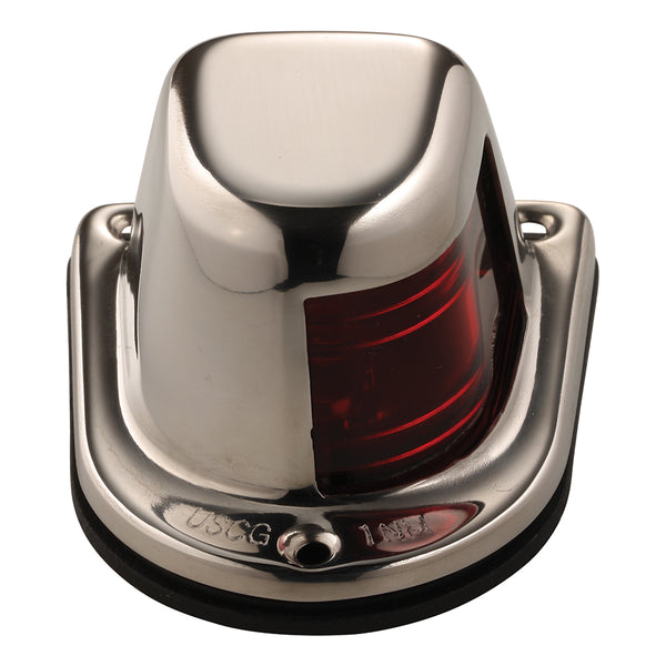 Attwood 1-Mile Deck Mount, Red Sidelight - 12V - Stainless Steel Housing [66319R7] - Image 3