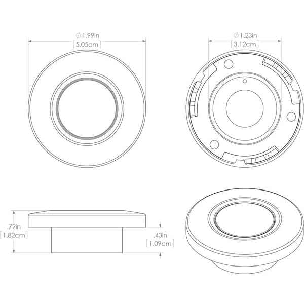Lumitec Orbit - Flush Mount Down Light - Brushed Finish - White Non-Dimming [112503] - Image 4