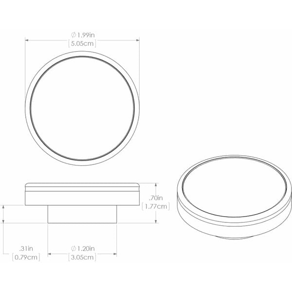Lumitec Halo - Flush Mount Down Light - Brushed Finish - 4-Color White/Blue/Red/Purple Non-Dimming [112800] - Image 4