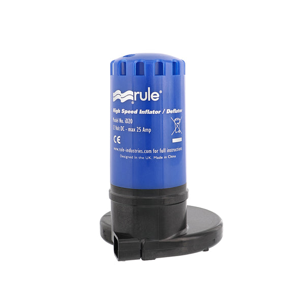 Rule ID20 High-Speed Inflator/Deflator 12V Portable Pump w/Multiple Valve Options [ID20] - Image 2
