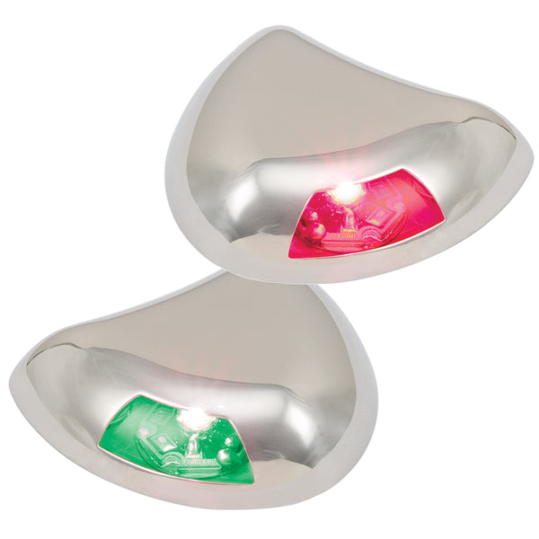 Perko Stealth Series LED Side Lights - Horizontal Mount - Red/Green [0616DP2STS] - Image 1