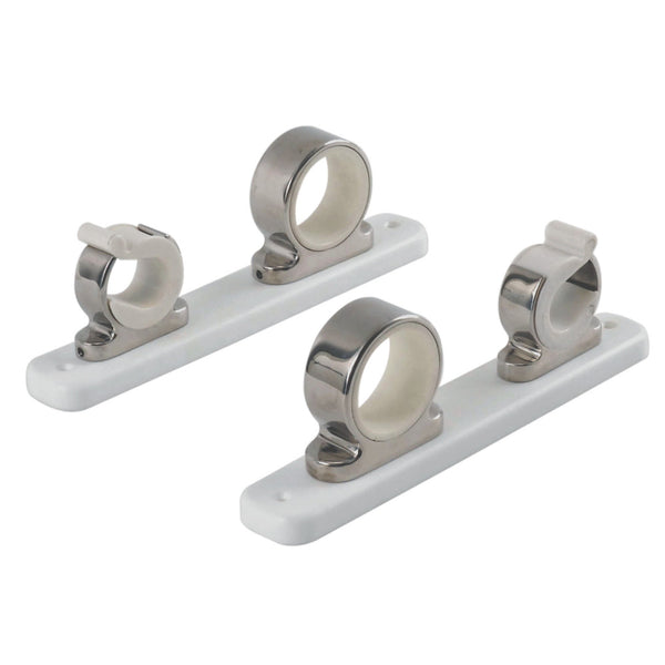 TACO 2-Rod Hanger w/Poly Rack - Polished Stainless Steel [F16-2751-1] - Image 1