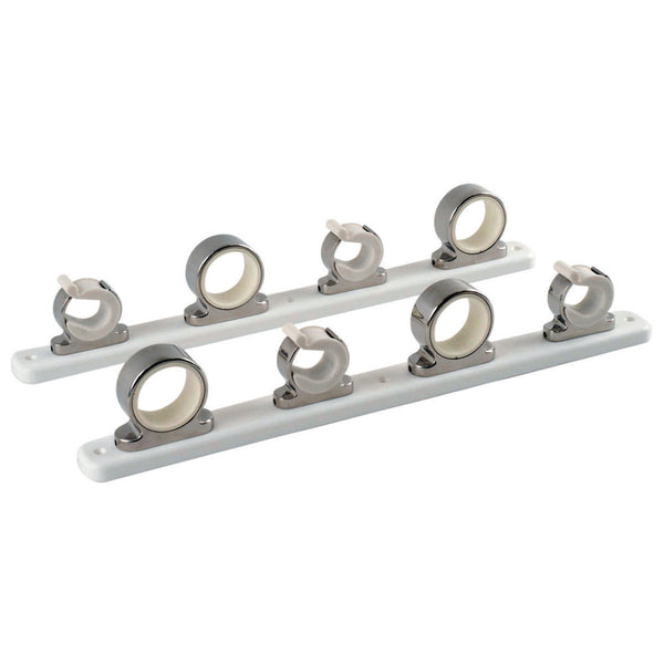 TACO 4-Rod Hanger w/Poly Rack - Polished Stainless Steel [F16-2752-1] - Image 1