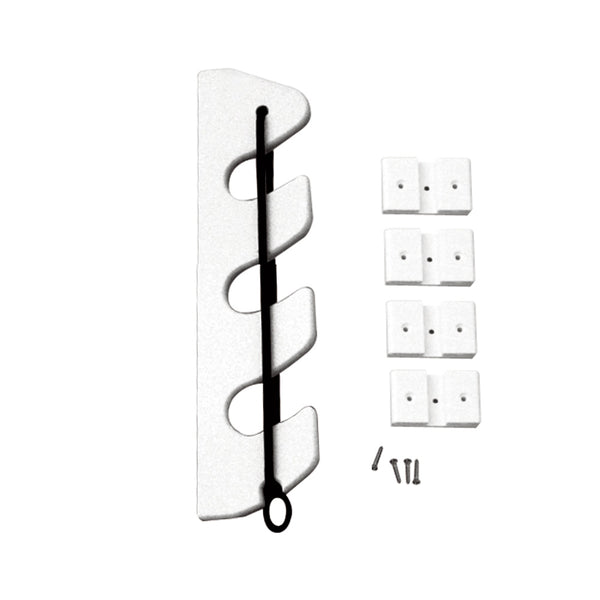 TACO 3-Rod Poly Bungee Rod Holder Rack - White [P03-133W] - Image 1
