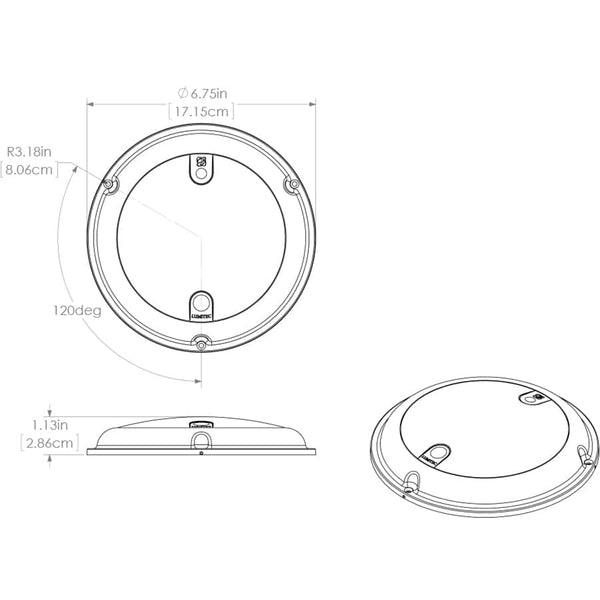 Lumitec TouchDome - Dome Light - Polished SS Finish - 2-Color White/Blue Dimming [101097] - Image 4