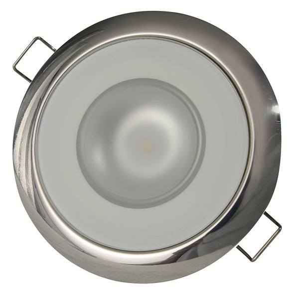 Lumitec Mirage - Flush Mount Down Light - Glass Finish/Polished SS Bezel - White Non-Dimming [113113] - Image 2