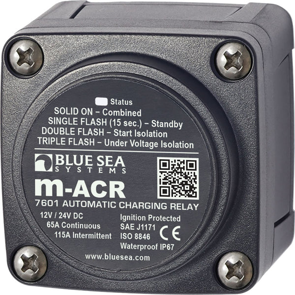 Blue Sea 7601 DC Mini ACR Automatic Charging Relay - 65 Amp [7601] - Image 2