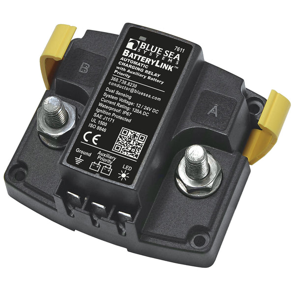 Blue Sea 7611 DC BatteryLink Automatic Charging Relay - 120 Amp w/Auxiliary Battery Charging [7611] - Image 2