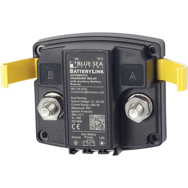 Blue Sea 7611 DC BatteryLink Automatic Charging Relay - 120 Amp w/Auxiliary Battery Charging [7611] - Image 3