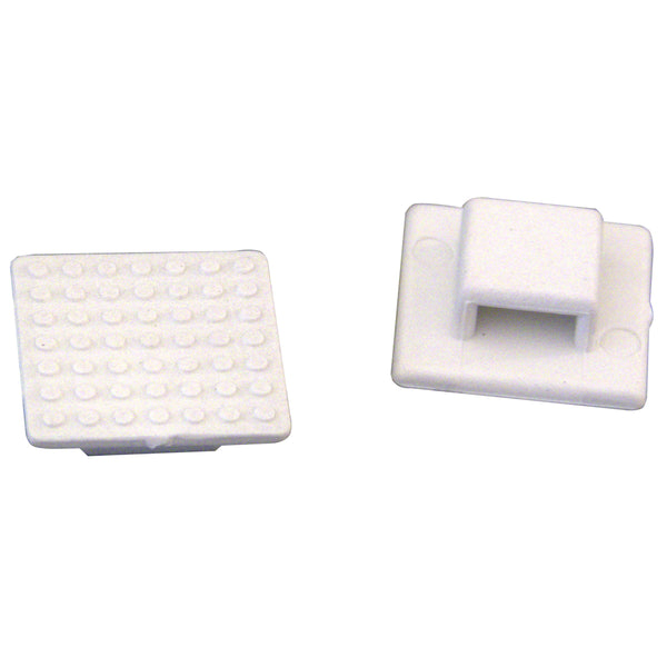 Weld Mount AT-3 Small White Nylon Wire Tie Mount - Qty. 50 [AT-3-50] - Image 1