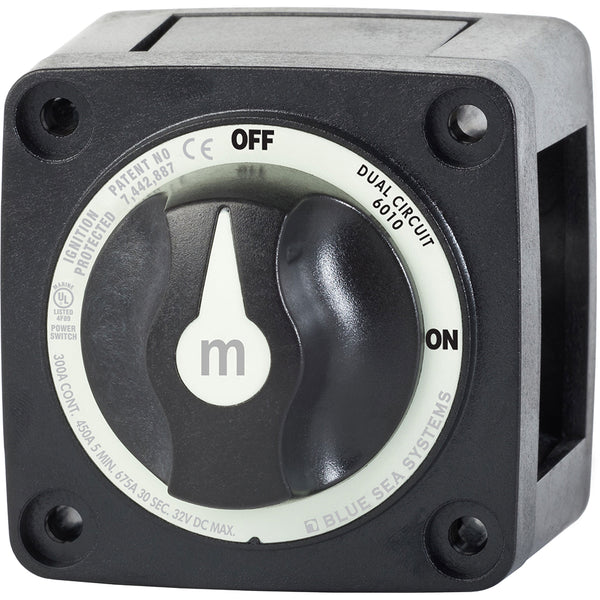 Blue Sea 6010200 Battery Switch Dual Circuit - Black [6010200] - Image 1