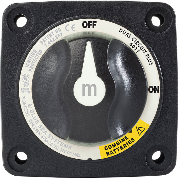 Blue Sea 6011200 m-Series Battery Switch Dual Circuit Plus - Black [6011200] - Image 4