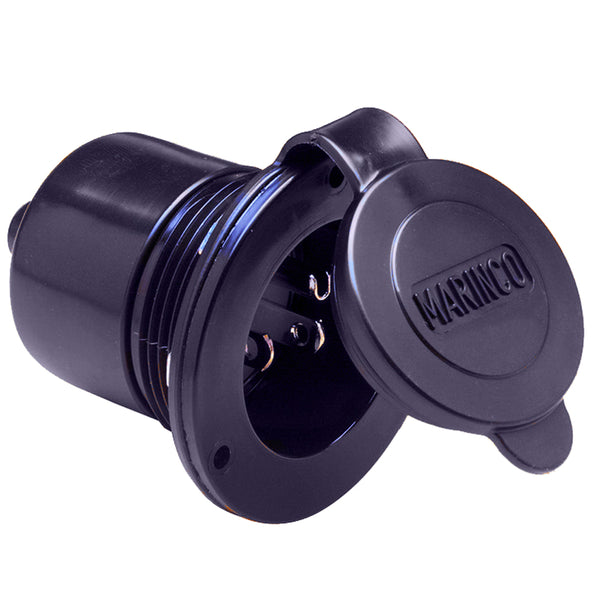 Marinco Marine On-Board Hard Wired Charger Inlet - 15Amp - Black [150BBI] - Image 1