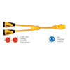 Marinco Y504-2-30 EEL (2)-30A-125V Female to (1)50A-125/250V Male 