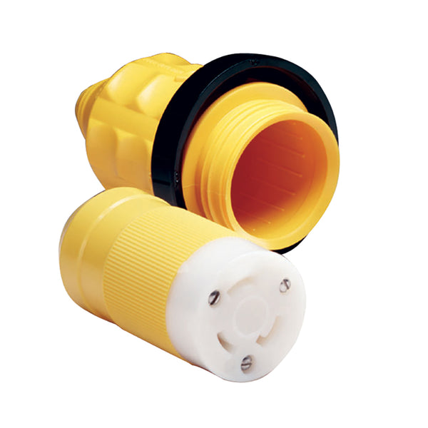Marinco 305CRCN.VPK 30A Female Connector w/Cover & Rings [305CRCN.VPK] - Image 1
