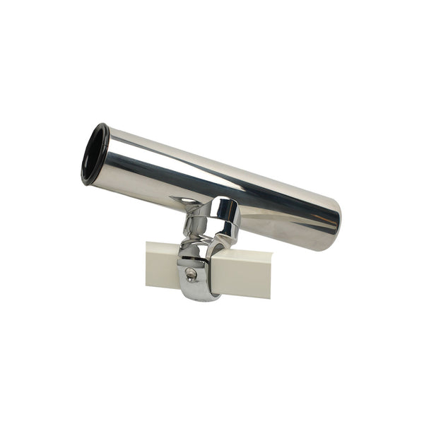 C.E. Smith Pontoon Square Rail Adjustable Clamp-On Rod Holder [55108A] - Image 1