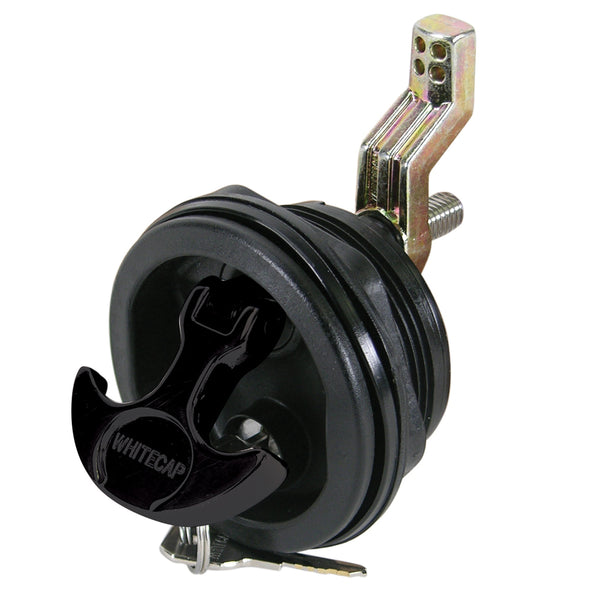 Whitecap T-Handle Latch - Nylon Black/Black - Locking [3226BC] - Image 1