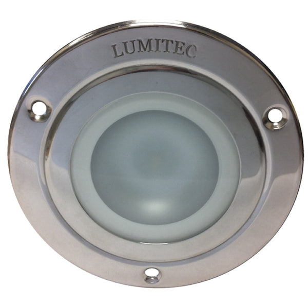 Lumitec Shadow - Flush Mount Down Light - Polished SS Finish - 3-Color Red/Blue Non Dimming w/White Dimming [114118] - Image 1