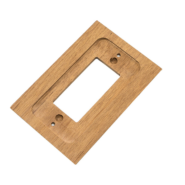 Whitecap Teak Ground Fault Outlet Cover/Receptacle Plate [60171] - Image 2