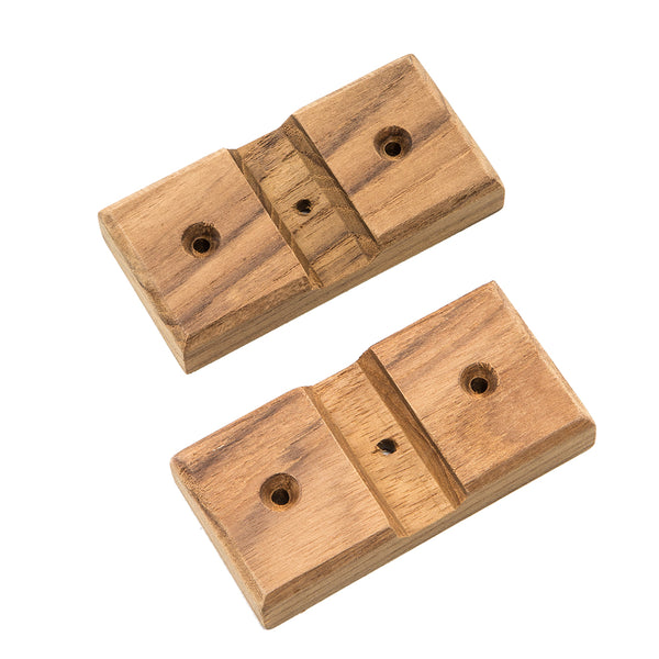 Whitecap Teak Rod Storage Rack Mounting Brackets - Pair [60609] - Image 2