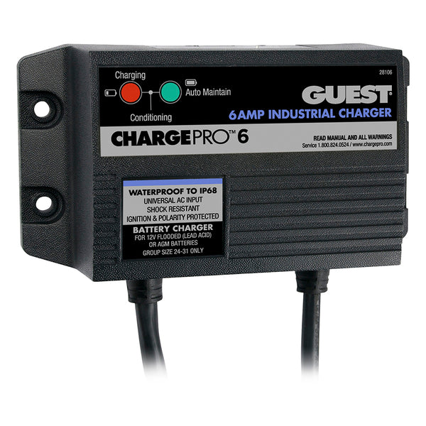 Guest 6A/12V 1 Bank 120V Input On-Board Battery Charger [28106] - Image 1
