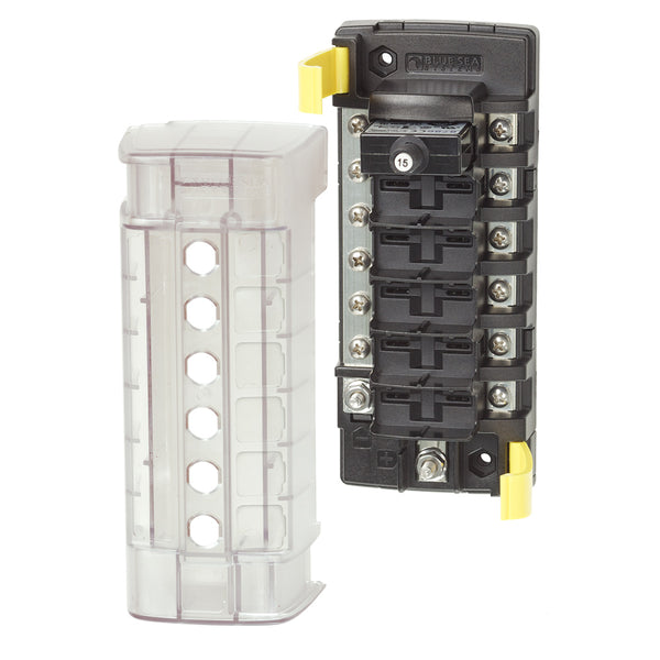 Blue Sea 5052 ST CLB Circuit Breaker Block - 6 Position w/Negative Bus [5052] - Image 1