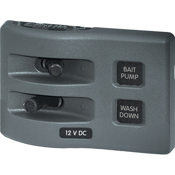 Blue Sea 4303 WeatherDeck 12V DC Waterproof Switch Panel - 2 Position [4303] - Image 1
