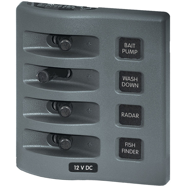 Blue Sea 4305 WeatherDeck 12V DC Waterproof Switch Panel - 4 Posistion [4305] - Image 1