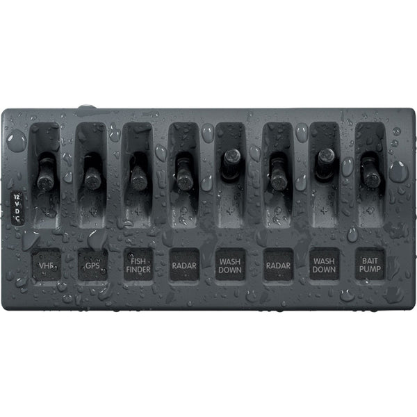 Blue Sea 4309 WeatherDeck 12V DC Waterproof Switch Panel - 8 Position [4309] - Image 2