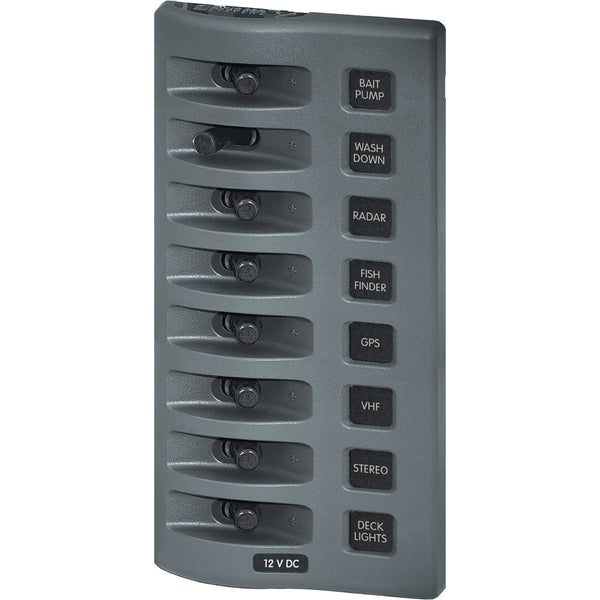 Blue Sea 4309 WeatherDeck 12V DC Waterproof Switch Panel - 8 Position [4309] - Image 1