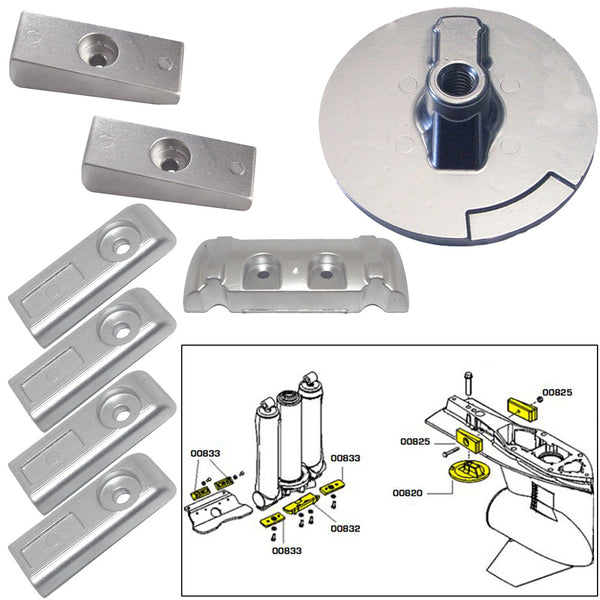 Tecnoseal Anode Kit w/Hardware - Mercury Verado 6 - Magnesium [20816MG] - Image 1