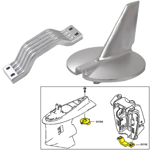 Tecnoseal Anode Kit - Yamaha 200-250HP - Zinc [21104] - Image 1