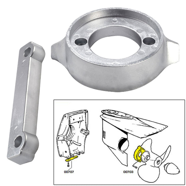Tecnoseal Anode Kit w/Hardware - Volvo 280 - Magnesium [20701MG] - Image 1