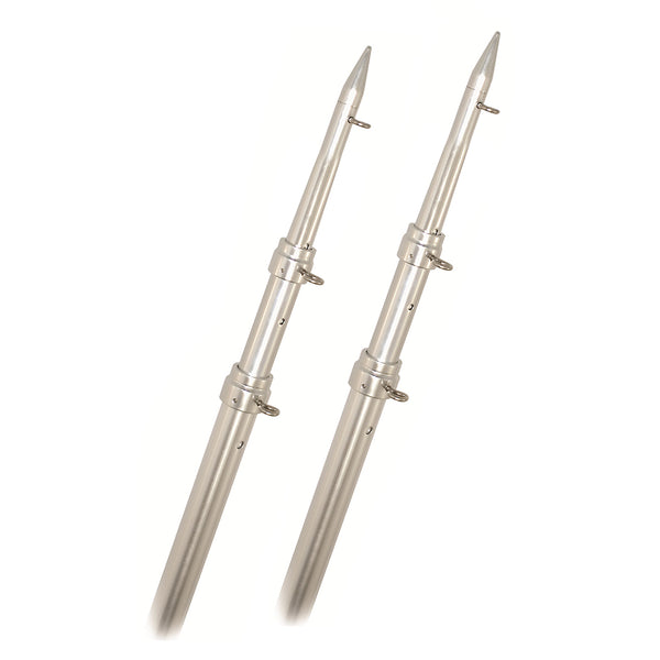 Rupp Top Gun Telescoping Outrigger Poles - Aluminum/Silver - 15' [A0-1500-TEL] - Image 1