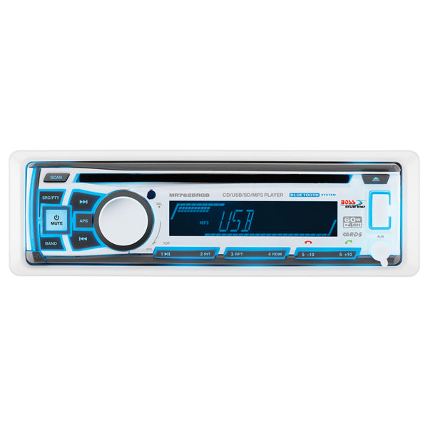 Boss Audio MR762BRGB Marine Stereo w/AM/FM/CD/BT/USB [MR762BRGB] - Image 1